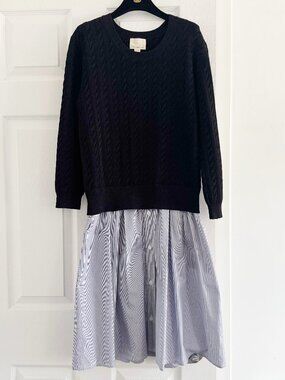 Band of Outsiders Cable Knit Sweater Dress, size "4" (fits like Medium ish)